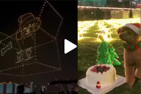 长沙一女子为狗庆生升起520架无人机 警方：不审批会打掉图片