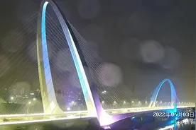 慢直播来了！欣赏新首钢大桥的24小时之美图片