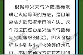 【望城科普】如何看懂森林火险预报？这些知识要学会图片