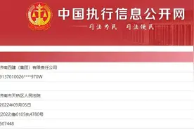 济南四建被法院列为被执行人图片