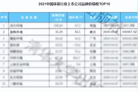 盈峰环境荣登中国环保行业上市公司品牌价值榜TOP10第二名图片