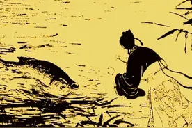 神话故事：鲤鱼跳龙门，报答恩公救命之恩，飞身一跃渡劫成龙图片