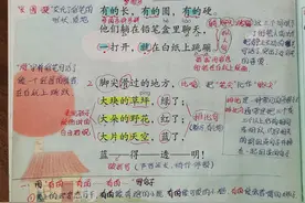 二年级下册语文第四单元第8课《彩色的梦》手写笔记 成语附解释图片