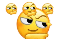 大黄脸头表情包！！头上还有好多小黄脸转 圈圈哦图片