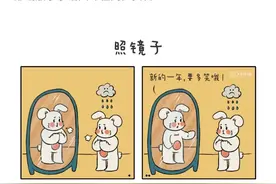 小兔子🐇回家过年有趣漫画图片