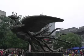 黑凤凰真实存在？广东男子从河里救起一只怪鸟，蛇头鱼尾眼睛血红图片