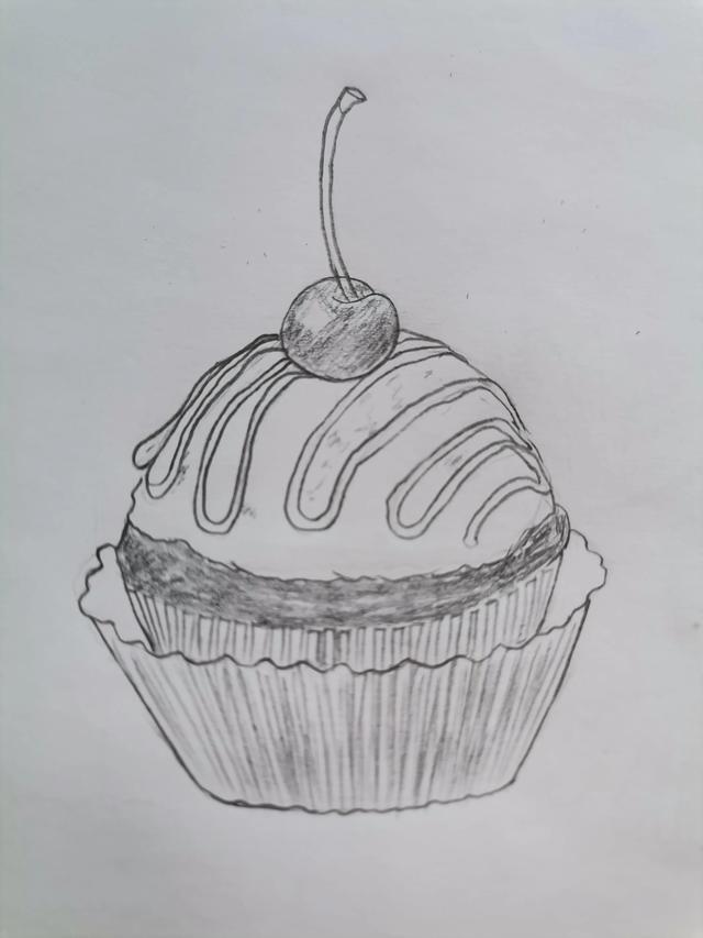 生日蛋糕简笔画线稿资料分享(一步一步学画蛋糕) - 冷求网