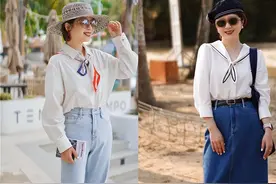 四五十岁女人最好少穿白T恤，太土！现流行这么穿，洋气减龄又美图片