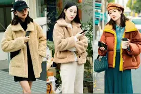 27套韩国女孩街拍，保暖时髦又显高，早春穿着俏皮帅气，真的好看图片