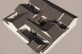 228㎡四水归堂合院，方正格局，传统礼序生活，让归家更有仪式感图片