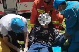 小空间，大风险！工作人员井下晕倒，银川消防成功解救。图片