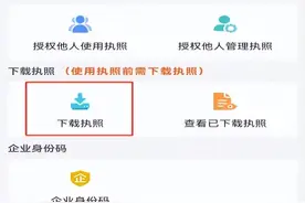 电子营业执照下载、使用操作指南图片