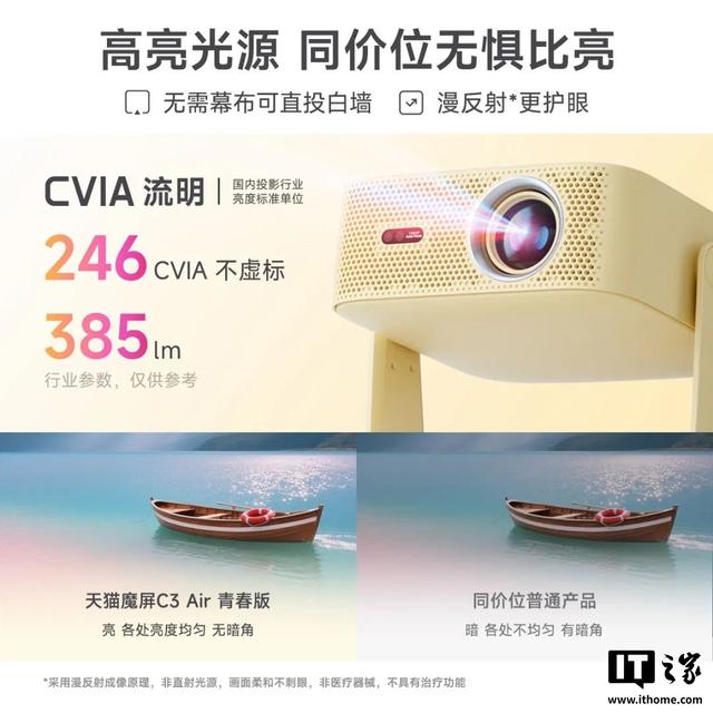 699元，天猫魔屏C3 Air青春版投影仪发布