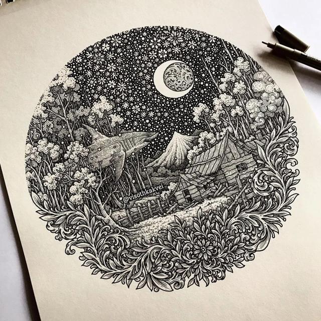 这画有毒吧?居然能治好强迫症,密集恐惧症!太强了,已看瞎