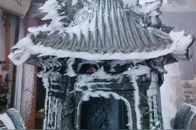 零下2℃！十堰武当山现雾凇奇景图片