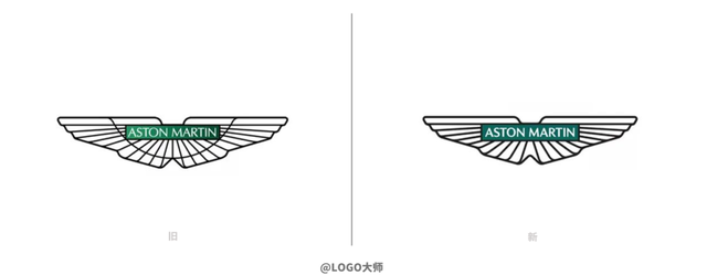 豪华跑车阿斯顿·马丁换新LOGO！网友：去掉这条线要多少百万？