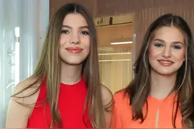 西班牙的两位公主：个子超1.7米，姐姐长得像王后，妹妹神似国王图片