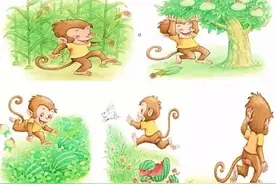 搞笑版《小猴子下山》图片