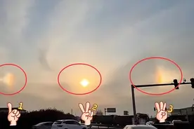 河北邢台天空出现三个“太阳”，像极了三体世界，怎么这么多太阳图片
