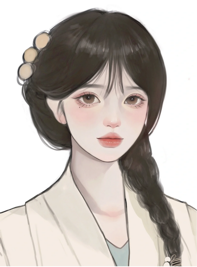 仙气飘飘的手绘女生头像,太美啦