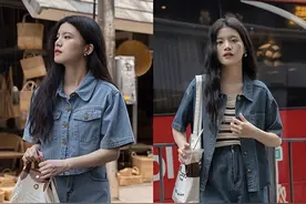 到了夏天才知道，时髦精都爱穿“懒人套装”，省时省力还高级图片