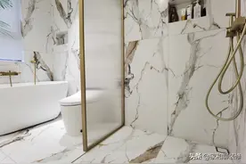 下沉式淋浴间设计，打破传统玻璃淋浴房的结构图片