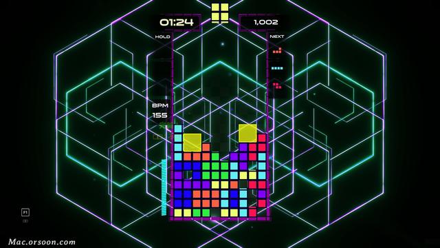 经典休闲益智游戏：俄罗斯方块Tetris Beat for Mac(原声版）