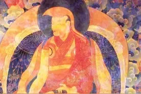 宗喀巴大师的两个徒弟：一世达赖和一世班禅图片