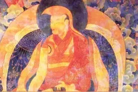 宗喀巴大师的两个徒弟：一世达赖和一世班禅图片