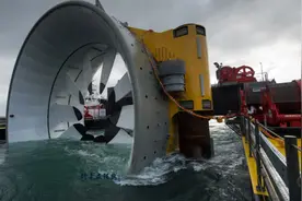 中国又一技术突破，建在海底的发电站，它是如何发电的？图片