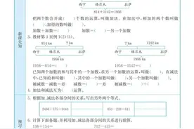 2023春！人教版四年级数学（下册）全册预习卡，替孩子收藏图片