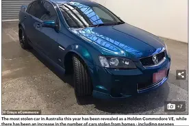 澳媒公布最容易被盗车型，这款汽车登上榜首，7年被偷898次图片