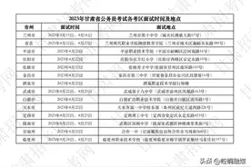 收藏！甘肃省公务员考试各考区面试时间及地点公布→图片