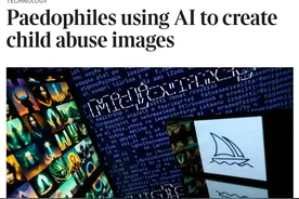 愤怒！国内网站惊现“AI换头”儿童色情视频，让女童做露骨姿势图片