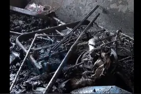 上海奉贤 一住户将电动车推入家中充电致凌晨爆炸起火，小区微型消防站迅速响应图片