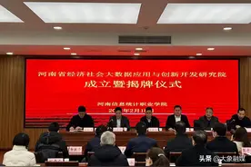 河南省经济社会大数据应用与创新开发研究院成立大会暨揭牌仪式顺利举行图片