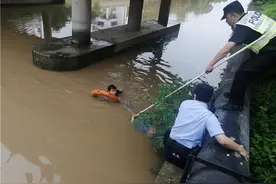 90岁阿婆不慎落水 警民紧急救助画面暖心图片