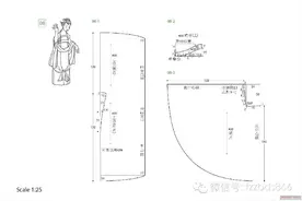 古代宋代服饰制版图纸才智服装图片