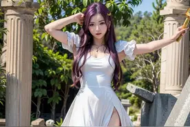 网友用AI绘画创作了女版的黄金圣斗士，除了手部外其他都很不错图片