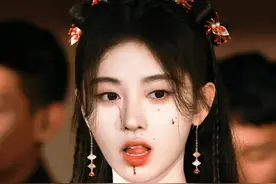 鞠婧祎8大离谱妆容：吐血不敢弄花半永久妆，守丧也要浓妆涂红唇图片