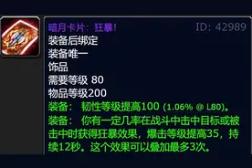 魔兽世界WLK怀旧服：NAXX防战秒伤过万，55G冷门饰品竟是BIS神器图片