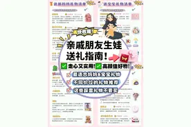 闺蜜生娃送礼指南！25种贴心实用的礼物图片