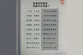 亲戚关系怎么行走，老祖宗早就给捋顺了图片
