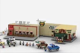 人喝咖啡车加油，在乐高创意项目里补充快乐能量图片