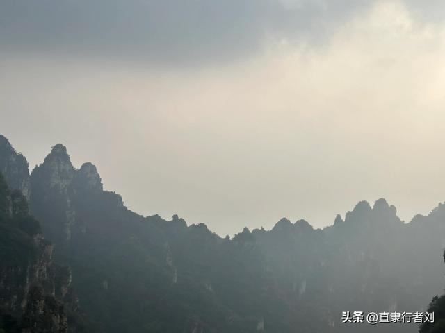 绵绵秋雨过后，杨树岭的路湿滑难行，唯峰顶的美景一如往常