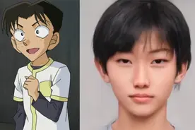 名侦探柯南：少年侦探团被AI还原，柯南缺乏灵气，灰原哀又萌又酷图片