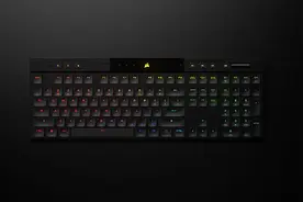 极致轻薄、高端之选。美商海盗船即将推出K100 AIR无线超薄游戏机械键盘图片