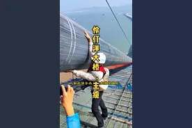 很多人问这个主缆会不会生锈，这是镀锌高强度钢丝，后期还会安装保护套，不会生锈。#基建狂魔#深中通道 #伶仃洋大桥  #跨海大桥 #大国重器 #深中通道最新消息视频封面