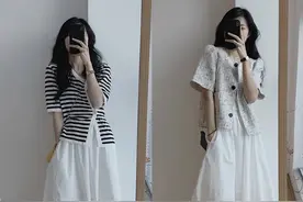 一条“小白裙”，稳赢的穿搭理念，越穿越美，惊艳不少人图片