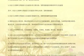 中考道法，基本知识点，答题技巧，答题模板，打印版图片